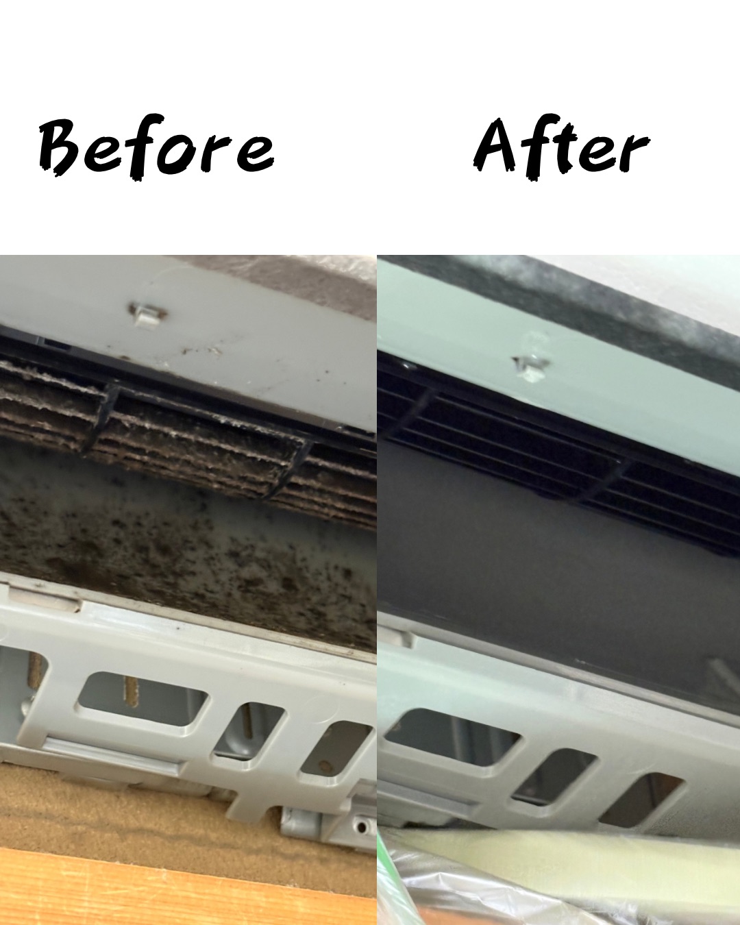 エアコン完全分解洗浄の様子